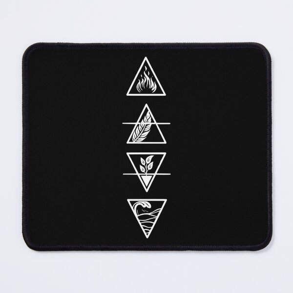Item preview, Vintage Elemental Pagan Witch Symbols Triangle Design White designed and sold by 3rd Eye Perceptions.