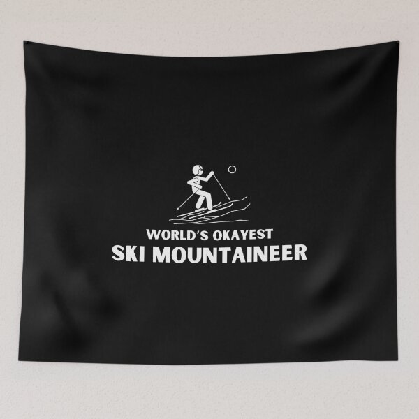 Item preview, World's Okayest Ski Mountaineer Funny Ski Mountaineering Touring designed and sold by StrideSuccess.