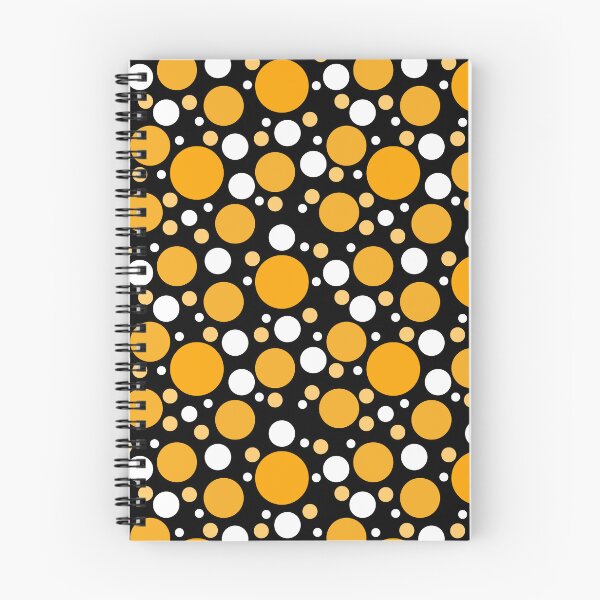 Item preview, Abstract Random Saffron Yellow and White Polka Dots  designed and sold by POLKAIWERX.