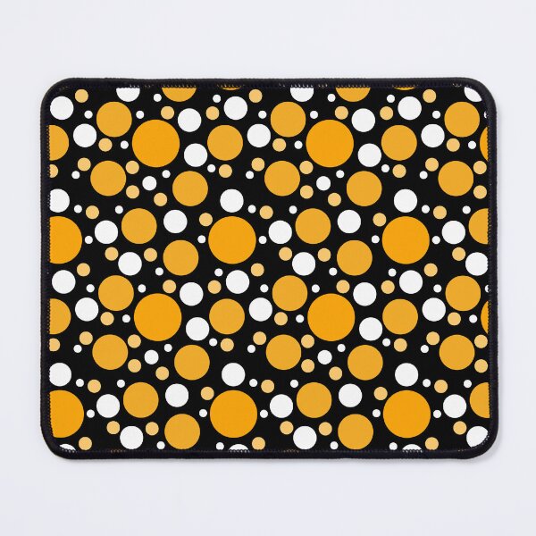 Item preview, Abstract Random Saffron Yellow and White Polka Dots  designed and sold by POLKAIWERX.