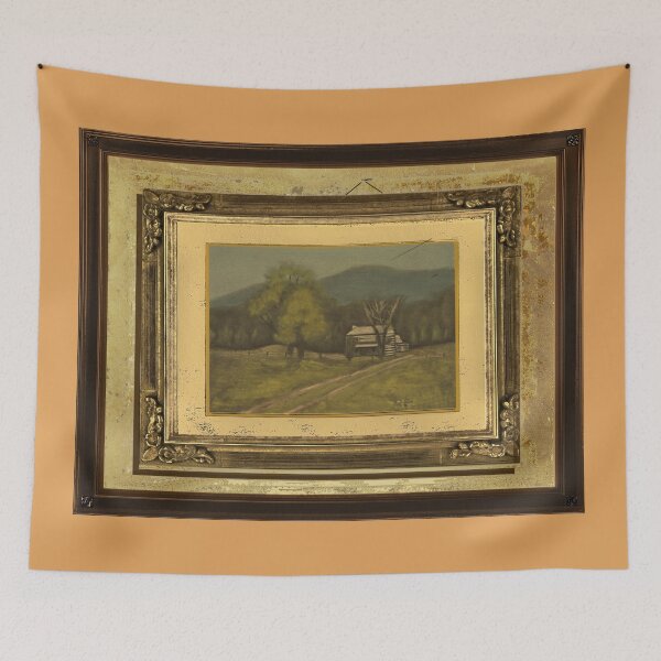 Item preview, ABANDONED AND FORGOTTEN, DISPLAYED WITH A SYNTHETIC MAT AND FRAME, FEATURING PHILIP'S PLACE, PASTEL PAINTING, WITH A TEXTURED PAPER IMPRESSION, DISPLAYED WITH SYNTHETIC MAT AND FRAME designed and sold by Bob Hall©.