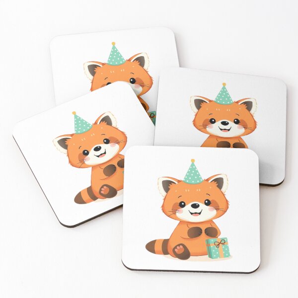 Item preview, Red panda  birthday gift cute funny happy party hat  designed and sold by CheeseBlueprint.