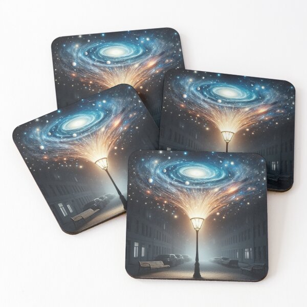 Item preview, streetlamp and galaxy designed and sold by Dogandesighn.