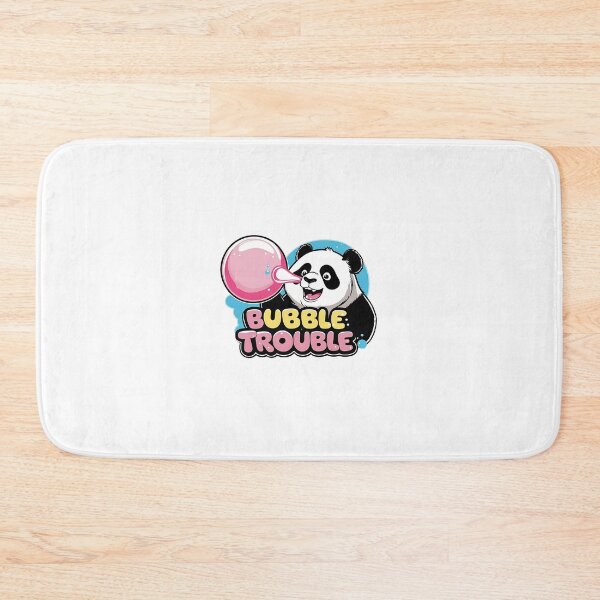 Item preview, Funny panda bear who is chewing gum and is in trouble - BUBBLE TROUBLE designed and sold by MyPixelFun.