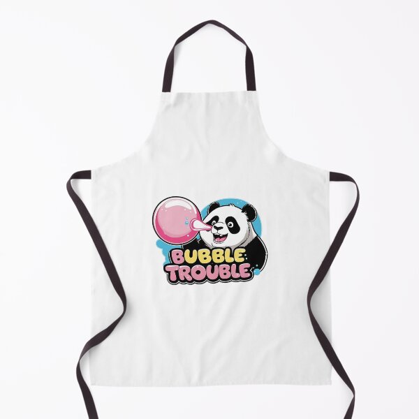 Item preview, Funny panda bear who is chewing gum and is in trouble - BUBBLE TROUBLE designed and sold by MyPixelFun.
