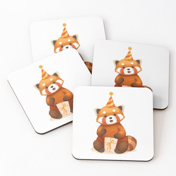 Item preview, Red panda  birthday gift cute funny happy party hat  designed and sold by CheeseBlueprint.