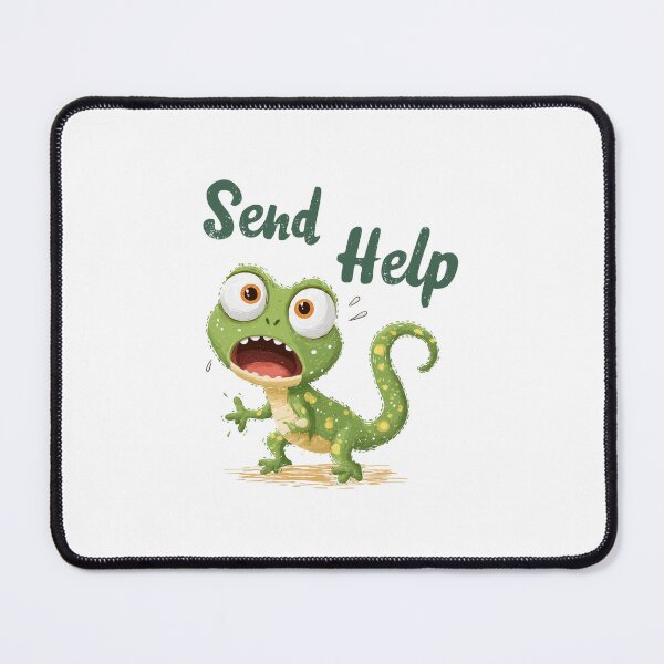 Item preview, Funny Meme - Send Help Gecko designed and sold by hamishby.