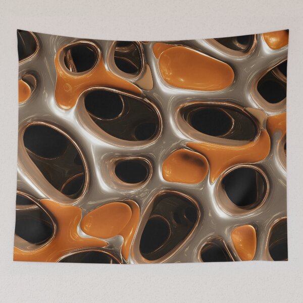 Item preview, Y2K Liquid Patterns | Futuristic Glossy Chrome Multicolor 1 designed and sold by Velvetcosmonova.