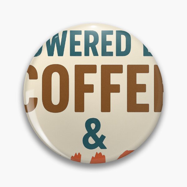 Item preview, Powered by Coffee & Chaos – Funny Parenting Quote Sticker & Gift designed and sold by StillandStory.