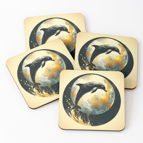 Item preview, Charcoal Dolphin, Ai Generated Art  designed and sold by ACC .