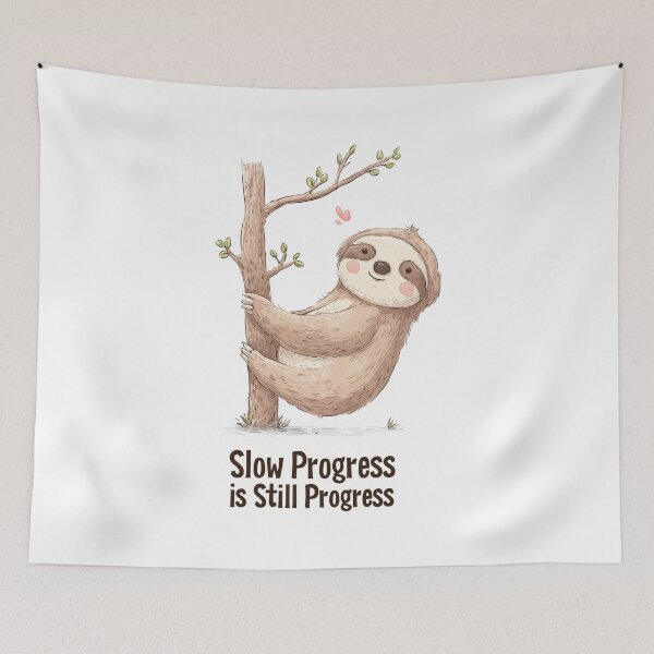 Item preview, Motivation Meme - Slow Progress Sloth designed and sold by hamishby.
