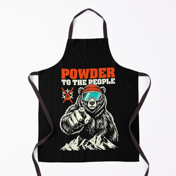 Item preview, Skiing Skier Bear Powder To The People Funny Ski Protest designed and sold by GrandeDuc.