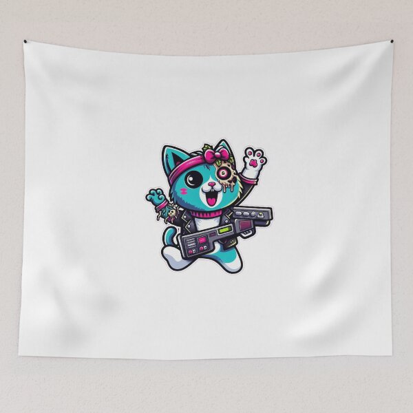 Item preview, Kawaii zombie cat designed and sold by Shirtabell.