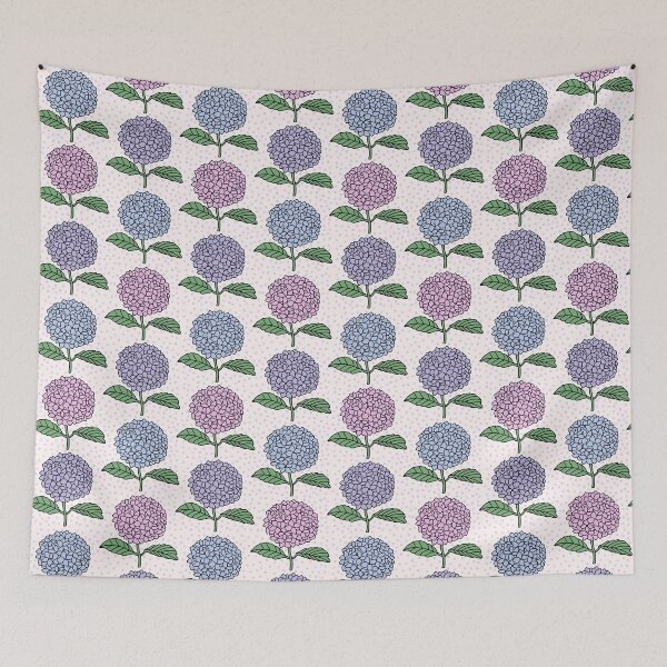 Item preview, Pink, Blue and Lilac Floral Hydrangeas designed and sold by Lindsay Marie Patterns.