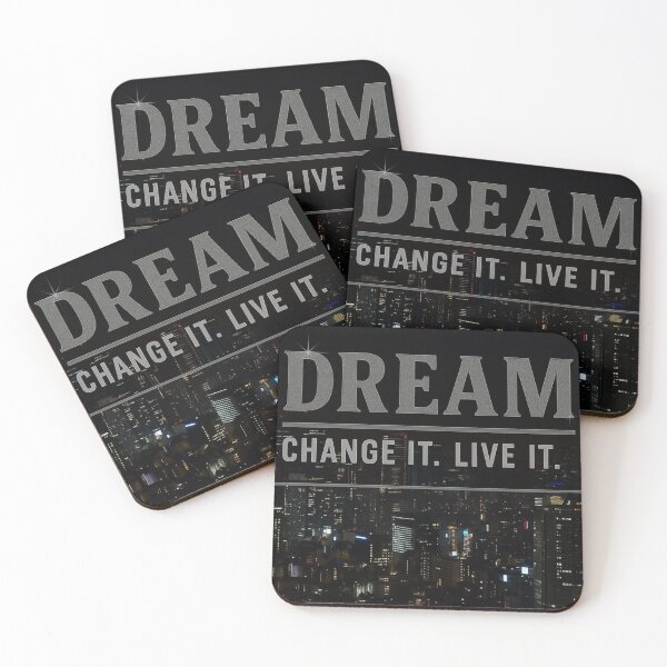Item preview, Dream Quote – Change It Live It | Motivational Typography Design designed and sold by KDesignCrafts.