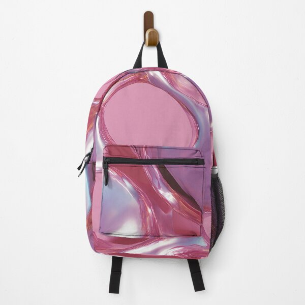 Item preview, Y2K Pink Liquid Pattern | Futuristic Glossy Chrome 2 designed and sold by Velvetcosmonova.