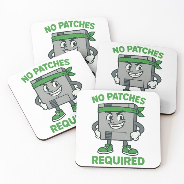 Item preview, No Patches Required Retro Gaming Design designed and sold by TeeTimeTreasure.