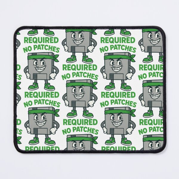 Item preview, No Patches Required Retro Gaming Design designed and sold by TeeTimeTreasure.
