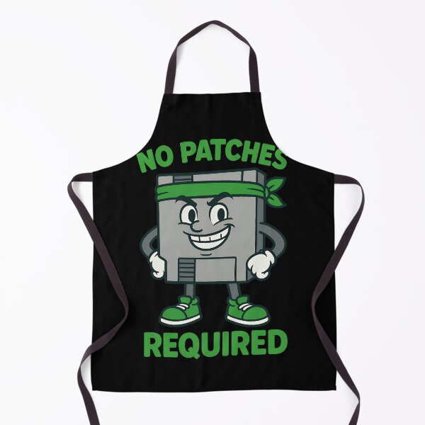 Item preview, No Patches Required Retro Gaming Design designed and sold by TeeTimeTreasure.