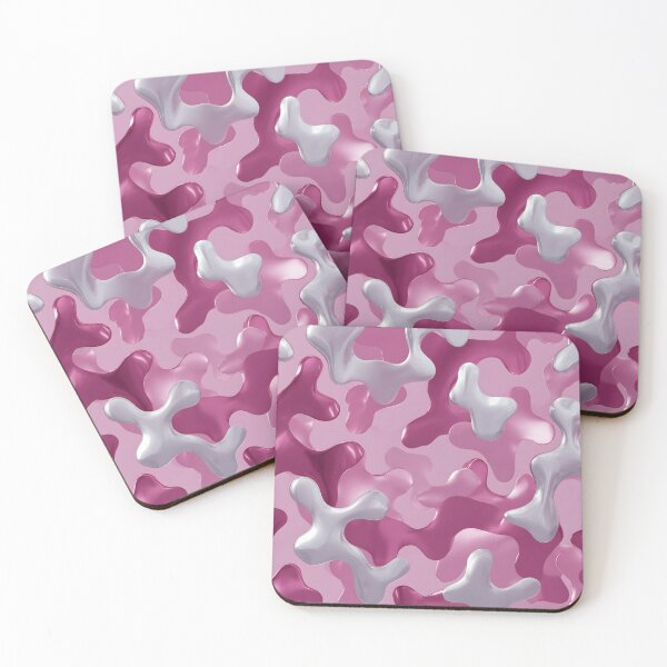 Item preview, Y2K Pink Liquid Pattern | Futuristic Glossy Chrome 1 designed and sold by Velvetcosmonova.