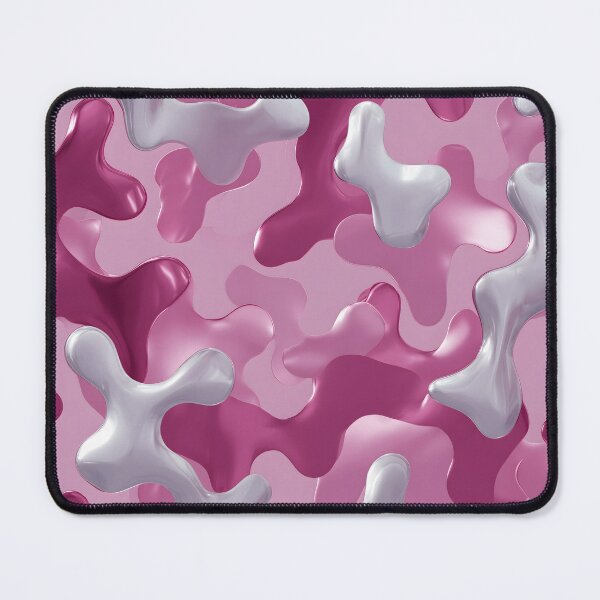 Item preview, Y2K Pink Liquid Pattern | Futuristic Glossy Chrome 1 designed and sold by Velvetcosmonova.