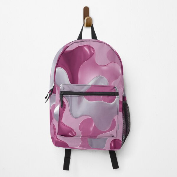 Item preview, Y2K Pink Liquid Pattern | Futuristic Glossy Chrome 1 designed and sold by Velvetcosmonova.