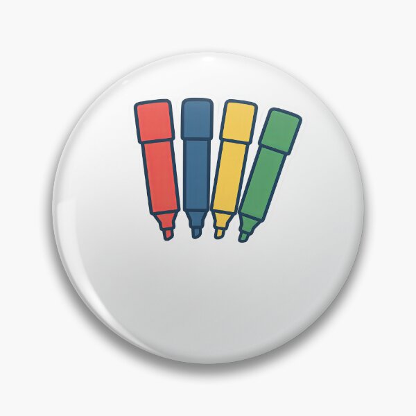 Item preview, Colorful highlighters standing in a row, transparent background, back to school, AI generated designed and sold by dvoevnore.