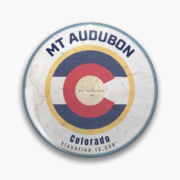 Item preview, Colorado Mountain Map - Mt Audubon designed and sold by Willz Designz.