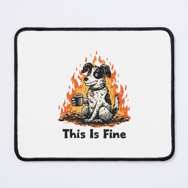 Item preview, Funny Meme - This Is Fine Dog Meme designed and sold by hamishby.
