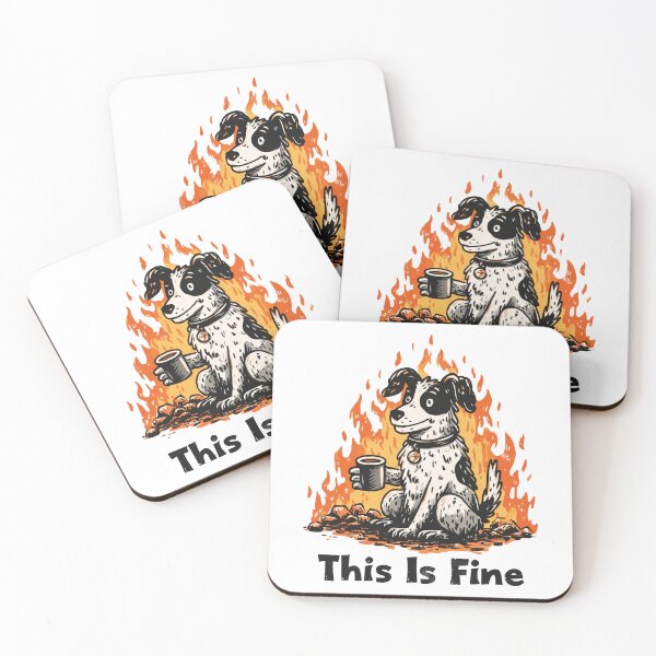 Item preview, Funny Meme - This Is Fine Dog Meme designed and sold by hamishby.