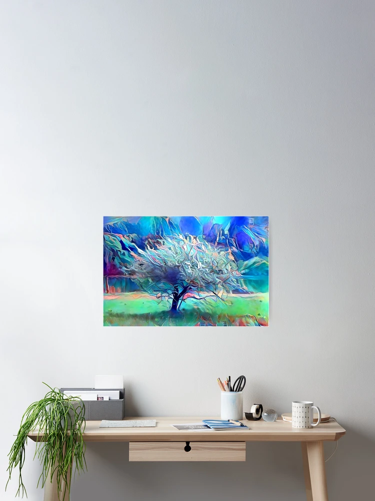 Thumbnail 2 of 3, Poster, Liquid tree designed and sold by AndroidZ.