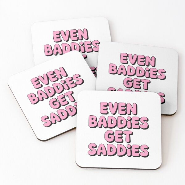 Item preview, Even Baddies Get Saddies! Pink Girlie designed and sold by PMCreative.