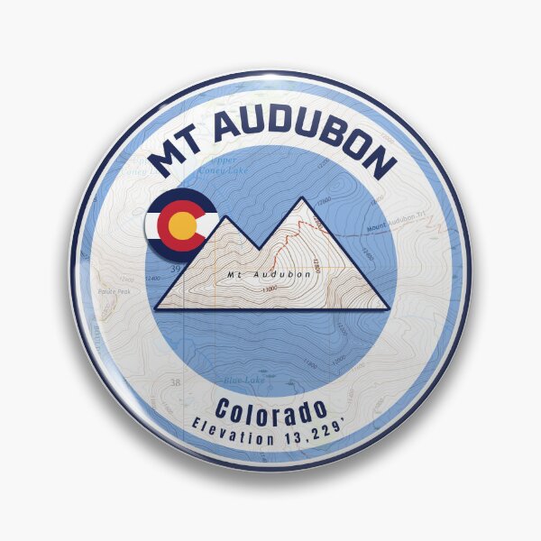 Item preview, Colorado Mountain Sunset Map - Mt Audubon designed and sold by Willz Designz.
