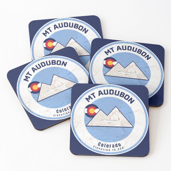 Item preview, Colorado Mountain Sunset Map - Mt Audubon designed and sold by Willz Designz.