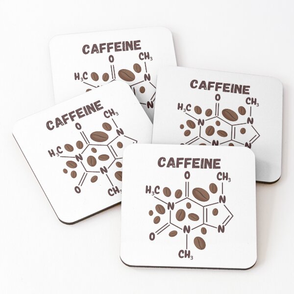 Item preview, Caffeine Molecule Structure with Coffee Beans for Coffe Lovers designed and sold by NYKHJ.