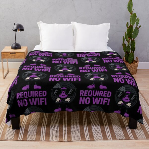 Item preview, No WiFi Required Retro Vinyl Design designed and sold by TeeTimeTreasure.