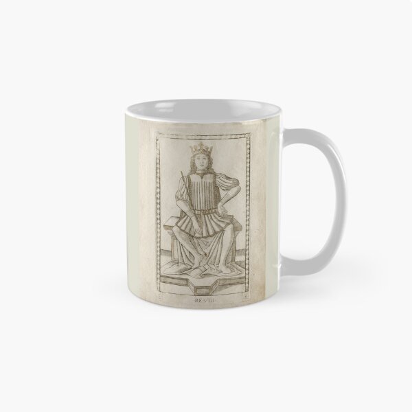 Item preview, The King (from the Tarocchi, series E Conditions of Man, 8), before 1467. Master of the E-Series Tarocchi (Italian, 15th century). Engraving hand colored with gold designed and sold by Vintage Designs +.