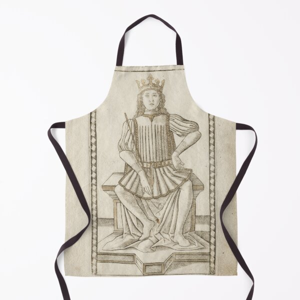 Item preview, The King (from the Tarocchi, series E Conditions of Man, 8), before 1467. Master of the E-Series Tarocchi (Italian, 15th century). Engraving hand colored with gold designed and sold by Vintage Designs +.