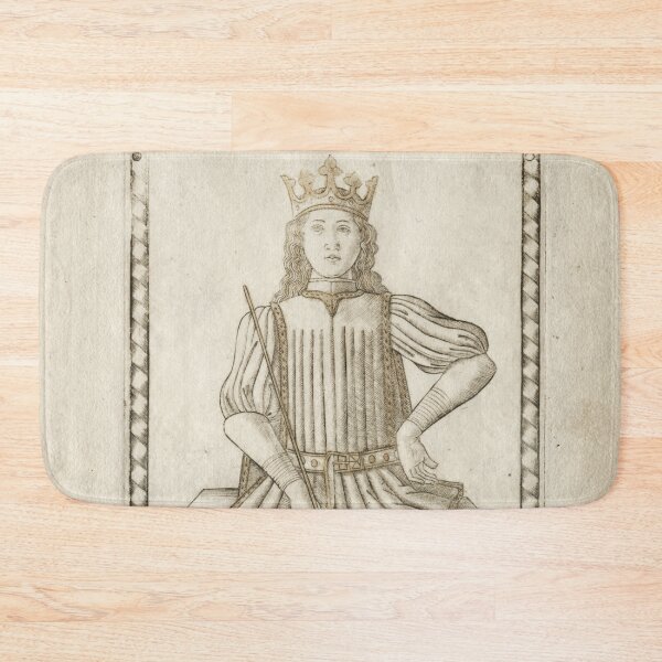 Item preview, The King (from the Tarocchi, series E Conditions of Man, 8), before 1467. Master of the E-Series Tarocchi (Italian, 15th century). Engraving hand colored with gold designed and sold by Vintage Designs +.