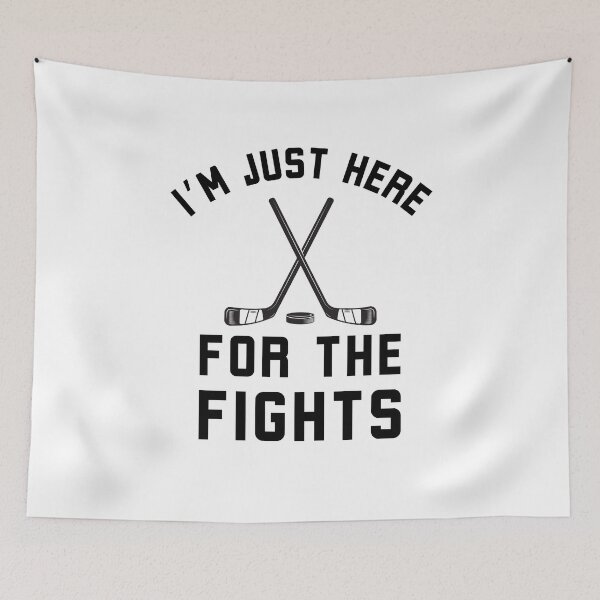 Item preview, Im Just Here for the Fights Funny Hockey designed and sold by snowry.