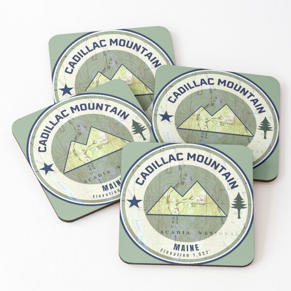 Item preview, Maine Mountain Map Peaks - Cadillac Mountain designed and sold by Willz Designz.