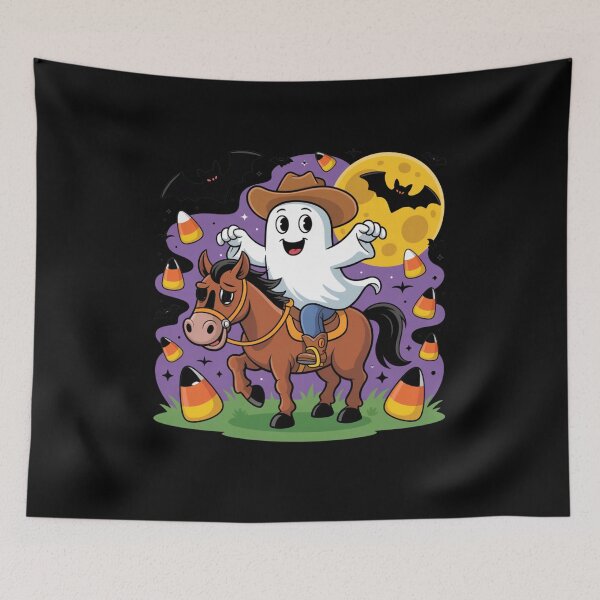 Item preview, Copy of Cowboy Ghost Riding Horse Funny Tarot Card Halloween Season designed and sold by Mateusz Majcherek.