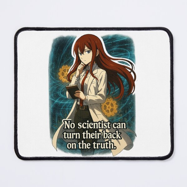 Item preview, Kurisu Makise from Steins Gate with Quote | Scientist Quote | Anime Quote Artwork designed and sold by Templatemini.