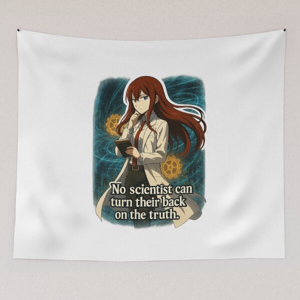 Item preview, Kurisu Makise from Steins Gate with Quote | Scientist Quote | Anime Quote Artwork designed and sold by Templatemini.