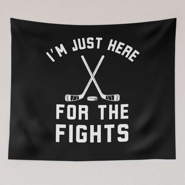 Item preview, Im Just Here for the Fights Funny Hockey humor designed and sold by snowry.
