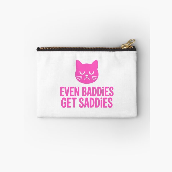 Item preview, Even Baddies Get Saddies! Cute Pink Cat designed and sold by PMCreative.