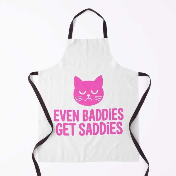 Item preview, Even Baddies Get Saddies! Cute Pink Cat designed and sold by PMCreative.