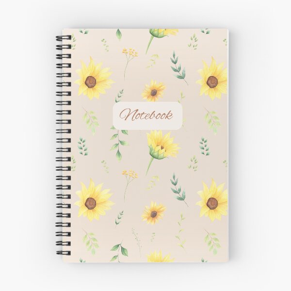 Item preview, Sunflower notebook cover design  designed and sold by RSUS.