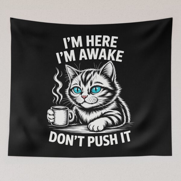 Item preview, Funny Sarcastic Cat Meme designed and sold by blueyeeti.