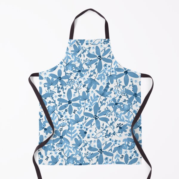 Artikelvorschau, Cottagecore Beruhigendes Blaues Blumenmuster entworfen und verkauft von Lindsay Marie Patterns.